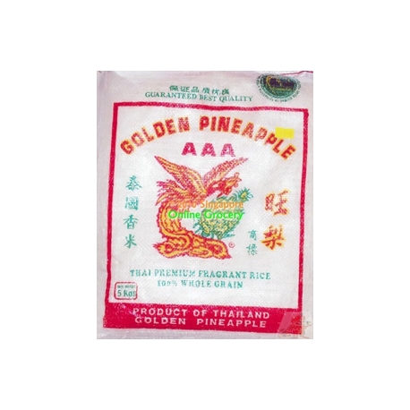 Golden Pineapple Fragrant Thai Rice Aaa 5kg